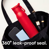 ORIGIN | Insulated Water Bottle, 25 oz, Straw Lid, Stainless Steel, Red