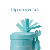 ORIGIN | Insulated Water Bottle, 25 oz, Straw Lid, Stainless Steel, Turquoise