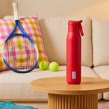 ORIGIN | Insulated Water Bottle, 25 oz, Straw Lid, Stainless Steel, Red