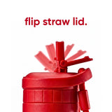 ORIGIN | Insulated Water Bottle, 25 oz, Straw Lid, Stainless Steel, Red